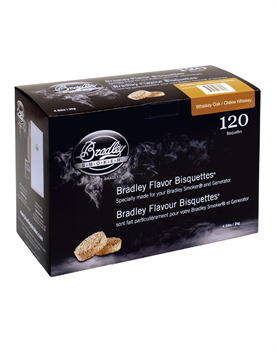 Брикеты для копчения - "Дубовые бочки из-под виски / Whiskey Oak" (120 шт.) Bradley Smoker - фото 7463