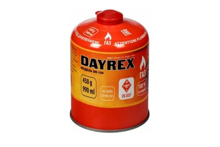 Баллон газовый (картридж) DAYREX-104 450 гр. - фото 7790