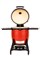 ГРИЛЬ KAMADO BIG JOE III*** RED МОБИЛЬНЫЙ С ТЕЛЕЖКОЙ, БОКОВЫМИ ПОЛКАМИ, ЖАРООТСЕКАТЕЛЕМ И ИНСТРУМ. kj15041021